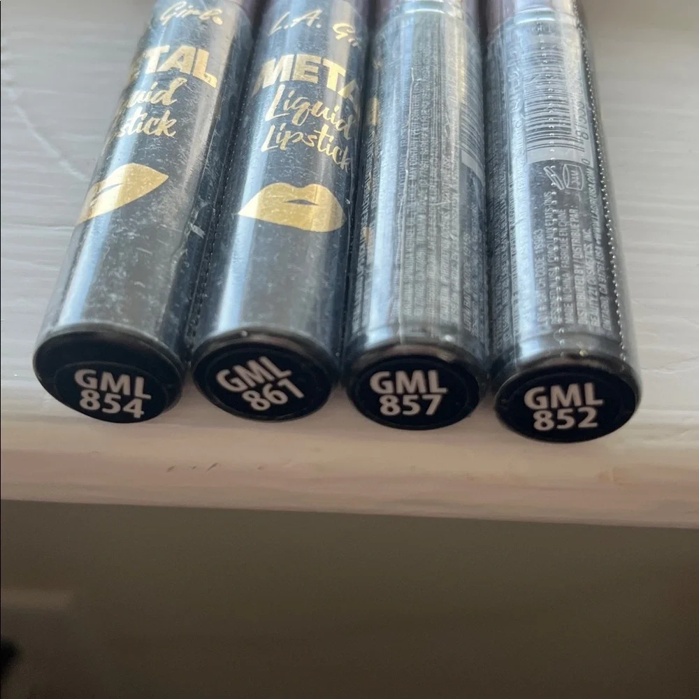 L.A. Girl Metal Liquid Lipstick Bundle, NEW and SEALED!